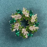 ブローチ ビジュー リース型ブローチ | PlusNao | 詳細画像11 