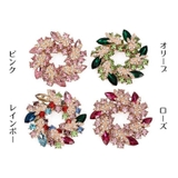 ブローチ ビジュー リース型ブローチ | PlusNao | 詳細画像3 