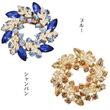 ブローチ ビジュー リース型ブローチ | PlusNao | 詳細画像4 