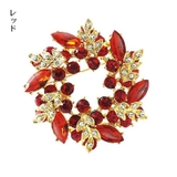 ブローチ ビジュー リース型ブローチ | PlusNao | 詳細画像5 