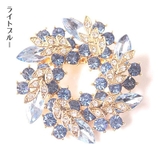 ブローチ ビジュー リース型ブローチ | PlusNao | 詳細画像6 