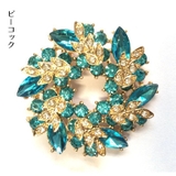 ブローチ ビジュー リース型ブローチ | PlusNao | 詳細画像7 