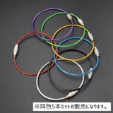 ワイヤーキーホルダー 同色5本セット ネジ式 | PlusNao | 詳細画像6 