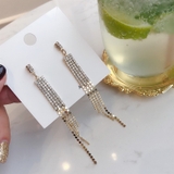 ロングピアス タッセルピアス ラインストーン | PlusNao | 詳細画像2