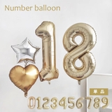 ナンバーバルーン 数字 アルミ風船 | PlusNao | 詳細画像1 
