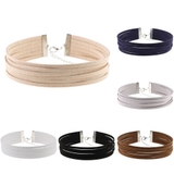 チョーカー フェイクレザーネックレス チョーカーネックレス | PlusNao | 詳細画像1 