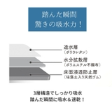 ソフトバスマット 珪藻土パウダー配合 滑りにくい | PlusNao | 詳細画像6 