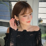 フォーハーツアシンメトリーピアス ピアス きらきら | PREMIUM K | 詳細画像11 