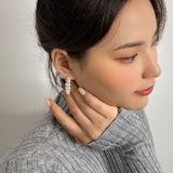 パールリングピアス ビッグピアス アクセサリー | PREMIUM K | 詳細画像5 