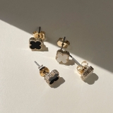 ビジュークローバーピアス アクセサリー ゴールド | PREMIUM K | 詳細画像1 