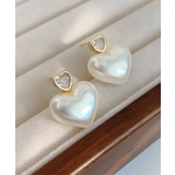 ハートストーン×ハートオーロラパールピアス | Pumpkin  Port | 詳細画像9 