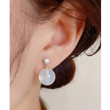 丸ラインストーン×透かしパールビーズピアス | Pumpkin  Port | 詳細画像2 