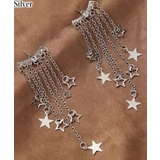 シルバー | Many Star フリンジロングピアス | Pumpkin Port