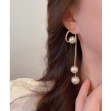 トリプルパール ロングピアス | Pumpkin Port | 詳細画像2