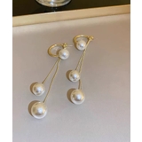 トリプルパール ロングピアス | Pumpkin Port | 詳細画像4