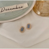 人工パール ストーン ピアス イヤリング 2type | RAKUku | 詳細画像2 