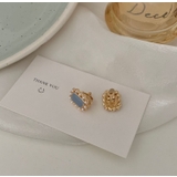 人工パール ストーン ピアス イヤリング 2type | RAKUku | 詳細画像5 