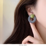 バイカラーサークルモチーフイヤリング | RAKUku | 詳細画像5 