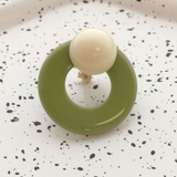 バイカラーサークルモチーフイヤリング | RAKUku | 詳細画像7 