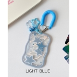 ライトブルー | 5color カードケース キーリング | RAKUku