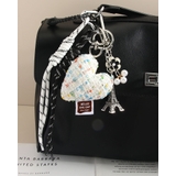 ホワイト | 【大人気】 キーリング ツイード | RAKUku