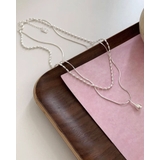 2連ネックレス 2重 ダブル しずく ボールチェーン | RAKUku | 詳細画像4 