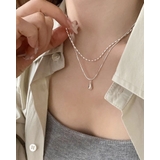 2連ネックレス 2重 ダブル しずく ボールチェーン | RAKUku | 詳細画像5 