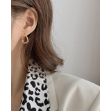 ゴールド | ツイストフープピアス スクエア ねじり | RAKUku