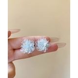 ライトブルー | クリアフラワーピアス 両耳用 | RAKUku