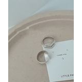 クロスオーバー アシメントリー オープンリング シルバーリング | RAKUku | 詳細画像2 