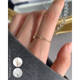 ワンストーンリング オープンリング シルバー ゴールド  | RAKUku | 詳細画像1 