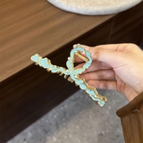 春 夏 ミントブルー ヘアクリップ バンズクリップ 韓国ファッション | RAKUku | 詳細画像3 