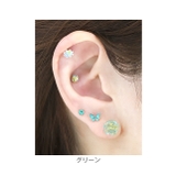 軟骨ピアス バラローズグリッターキラキラ 薔薇ストレートバーベル | ボディピアス専門店凛RIN | 詳細画像6 