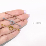 軟骨ピアス ノットデザイン結び目 シンプルオシャレインダストリアル | ボディピアス専門店凛RIN | 詳細画像7