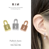 チャーム key鍵錠前 パドロックアレンジパーツカスタマイズピアスボディピアス | ボディピアス専門店凛RIN | 詳細画像1 
