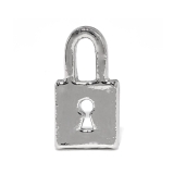 シルバー | チャーム key鍵錠前 パドロックアレンジパーツカスタマイズピアスボディピアス | ボディピアス専門店凛RIN