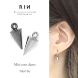 チャーム コーンスパイクシルバーメタリックcone アレンジパーツ | ボディピアス専門店凛RIN | 詳細画像1