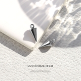 チャーム コーンスパイクシルバーメタリックcone アレンジパーツ | ボディピアス専門店凛RIN | 詳細画像2