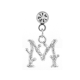 シルバー・M | ボディピアス イニシャル 頭文字 | ボディピアス専門店凛RIN