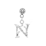 シルバー・N | ボディピアス イニシャル 頭文字 | ボディピアス専門店凛RIN