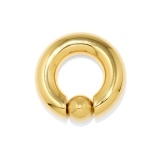 ゴールド・19mmx12mm | [00G]キャプティブビーズリング CBR ボディピアス | ボディピアス専門店凛RIN