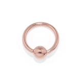 ピンクゴールド | 軟骨ピアス 24金ピンクゴールドK24K18PGコーティングリングボール ボディ… | ボディピアス専門店凛RIN