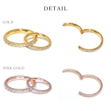 2個セットセグメントリング 軟骨ピアス 24K | ボディピアス専門店凛RIN | 詳細画像12