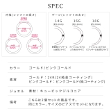 2個セットセグメントリング 軟骨ピアス 24K | ボディピアス専門店凛RIN | 詳細画像13