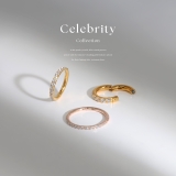 ボディピアス 24金セグメントリングフープ リングピアスピンクゴールド本物24K | ボディピアス専門店凛RIN | 詳細画像3 