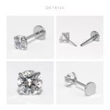 ピアス金属アレルギーサージカルステンレス つっけぱなしさしこみ式 レディース | ボディピアス専門店凛RIN | 詳細画像15