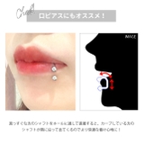 軟骨ピアス シルバー金属アレルギー対応 リップ | ボディピアス専門店凛RIN | 詳細画像5 