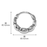 軟骨ピアス シルバー セグメントクリッカー | ボディピアス専門店凛RIN | 詳細画像12 