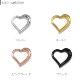 ボディピアス ハートセグメントクリッカー セグメントリング | ボディピアス専門店凛RIN | 詳細画像13