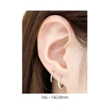 軟骨ピアス フープピアス パールワンタッチ | ボディピアス専門店凛RIN | 詳細画像15 